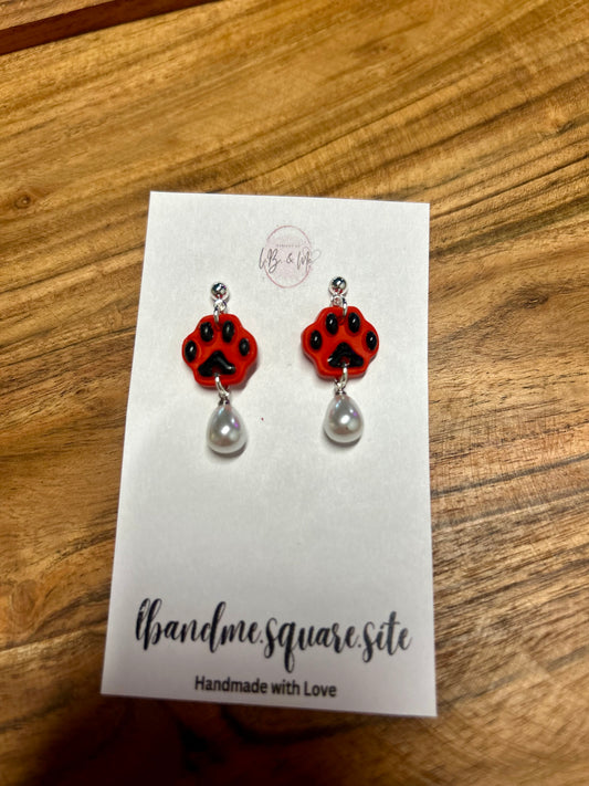 Bulldog Tear Drop Earrings