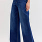 Comfort Dark High Rise Pull-On Wide Leg Denim