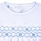Jacob Smocked Footie - Light Blue