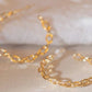 Gold Design Hoops