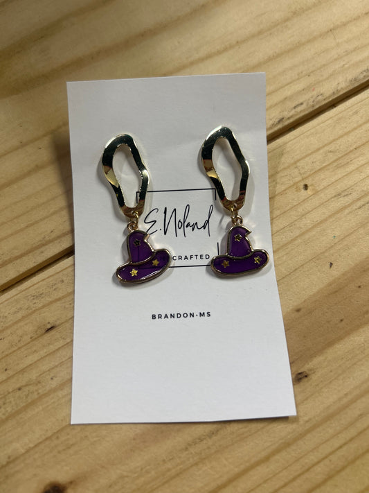 Witch Hat Earrings