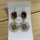 Maroon Design Earrings