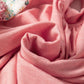 Plus Size Pink Floral Patchwork Ruffled Short Sleeve Blouse