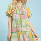 Green Patchwork Dress