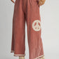 Wide Leg Acid Wash Pants