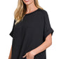 Ribbed Round Neck Top