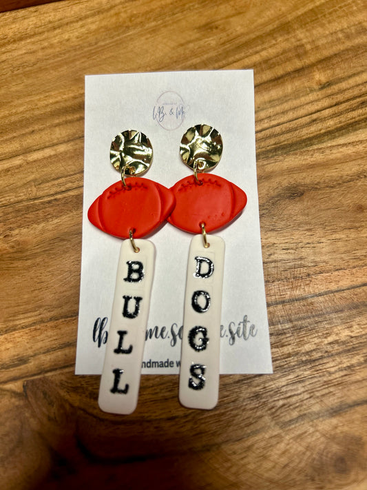 Bulldog Dangle Earrings