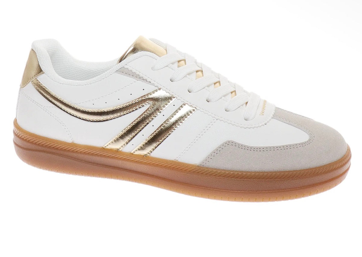 Gold & White Sneaker
