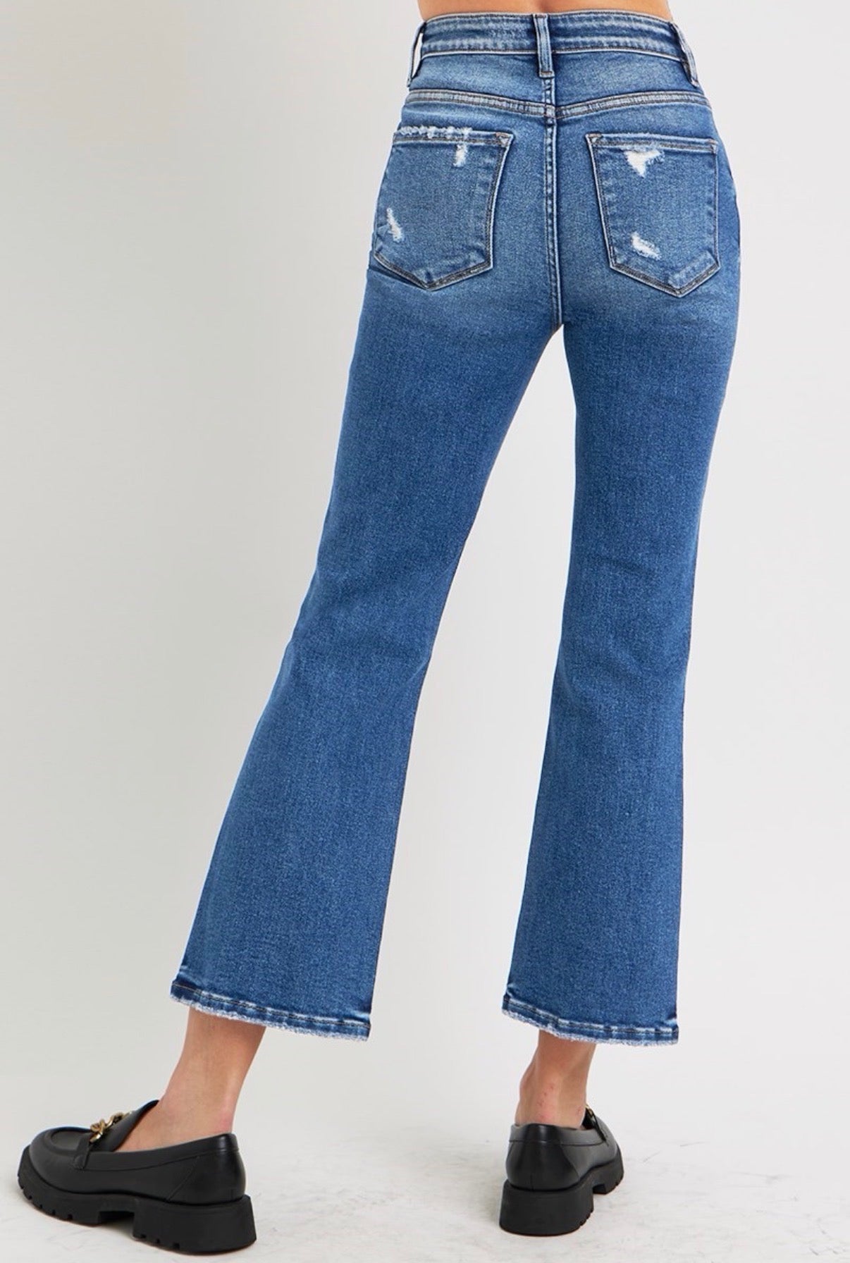 Cropped Bootcut Jeans