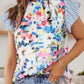 Floral Print Stripe Top
