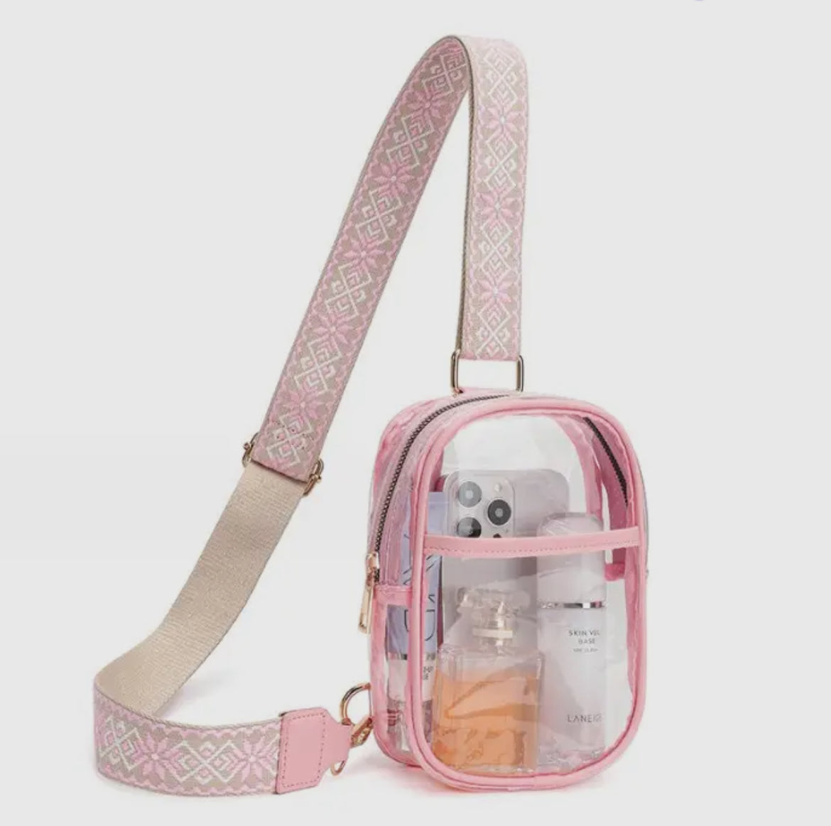 Clear Pink Bag