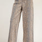 Camel Leopard Print Jeans