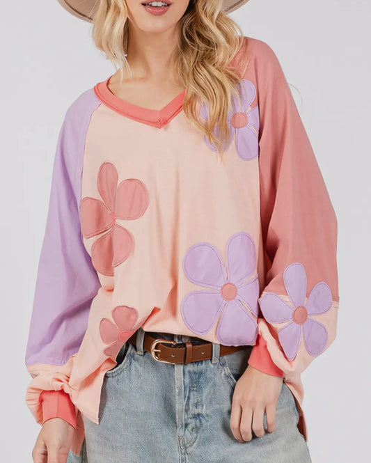 Flower Patch Long Sleeve Top