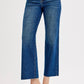 Tummy Control Crop Wide Adjustable Waist Band Jeans