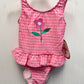 Pink Ruffle Flower Swimsuit