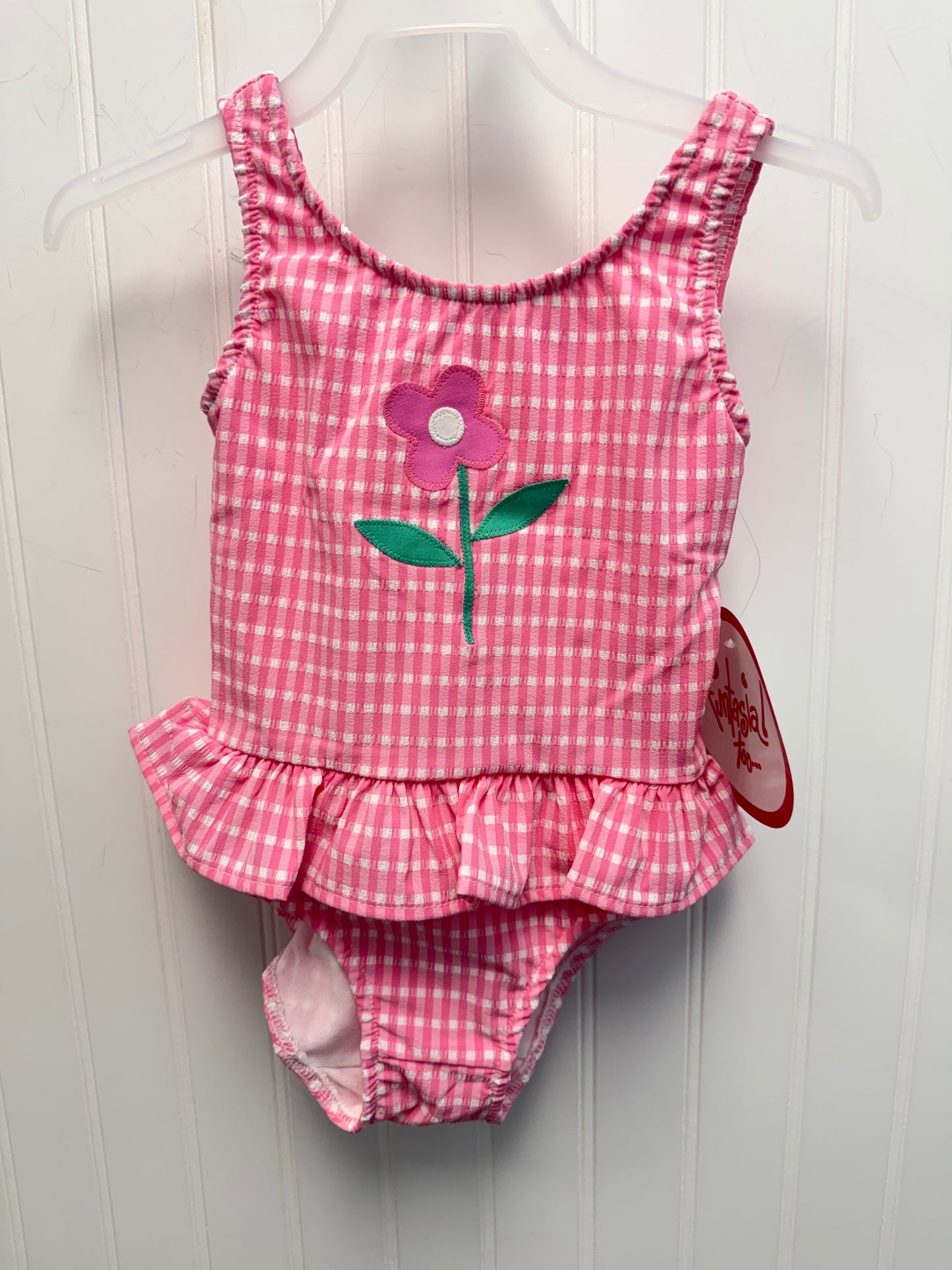 Pink Ruffle Flower Swimsuit