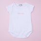 Little Sister Embroidered Short Sleeve Bodysuit