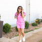 Light Pink Flutter Sleeve Set