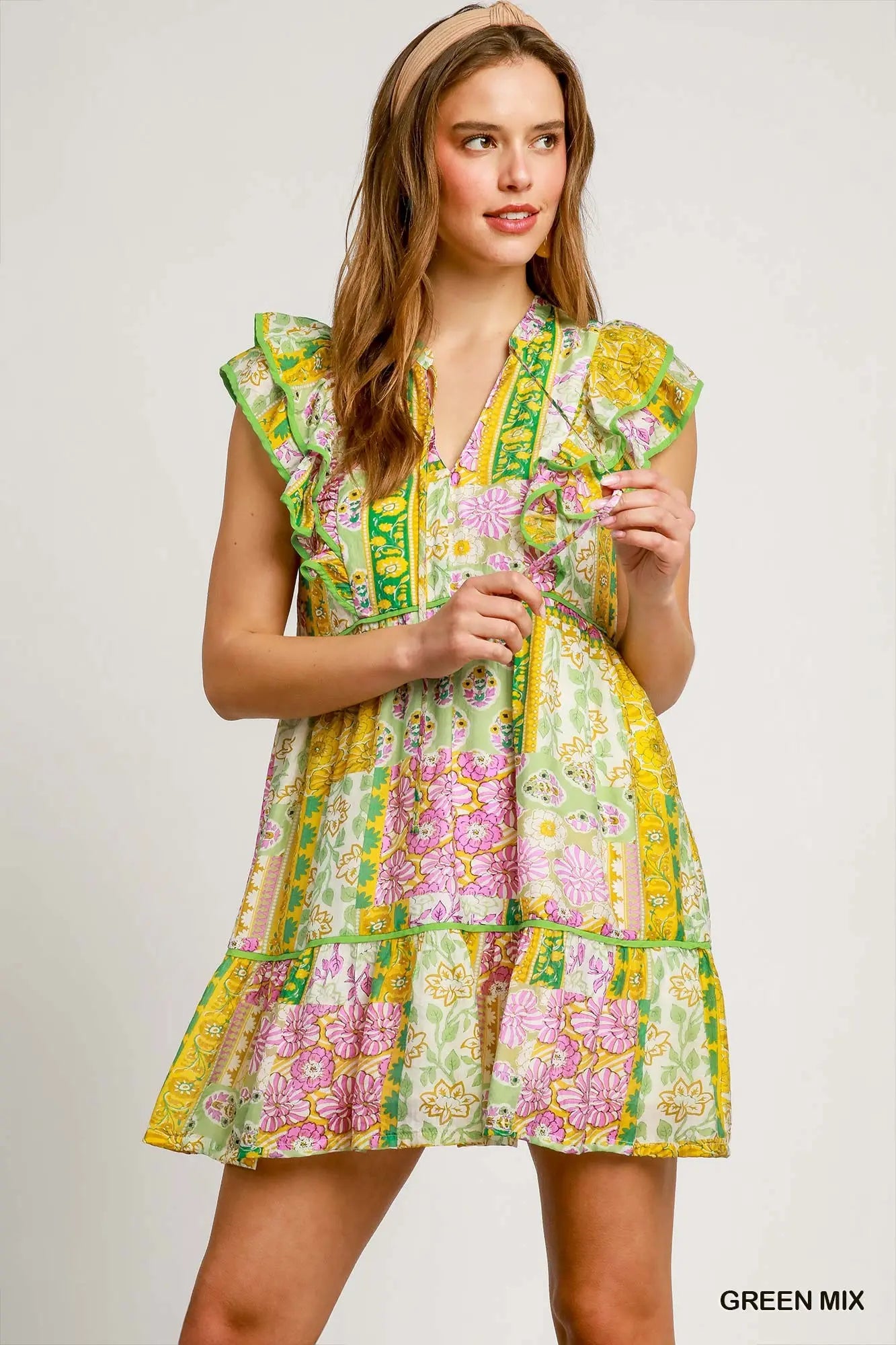 Boho Tiered Mini Dress