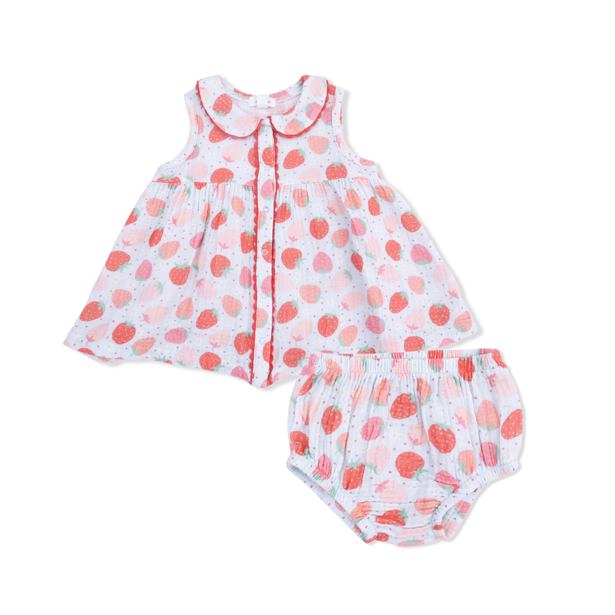 Strawberry Bliss - Jill Dress Sleeveless with Bloomer