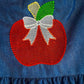 Vintage Apple Trio Navy Dress