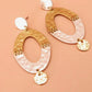 Oval Drop Earrings