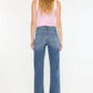High Rise True Straight Jeans