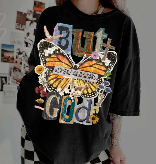 But God Butterfly Tee