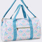 Women Bow Print Canvas Travel Bag