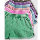 Acid Wash Elastic Shorts