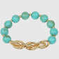 Turquoise and Gold Bracelet