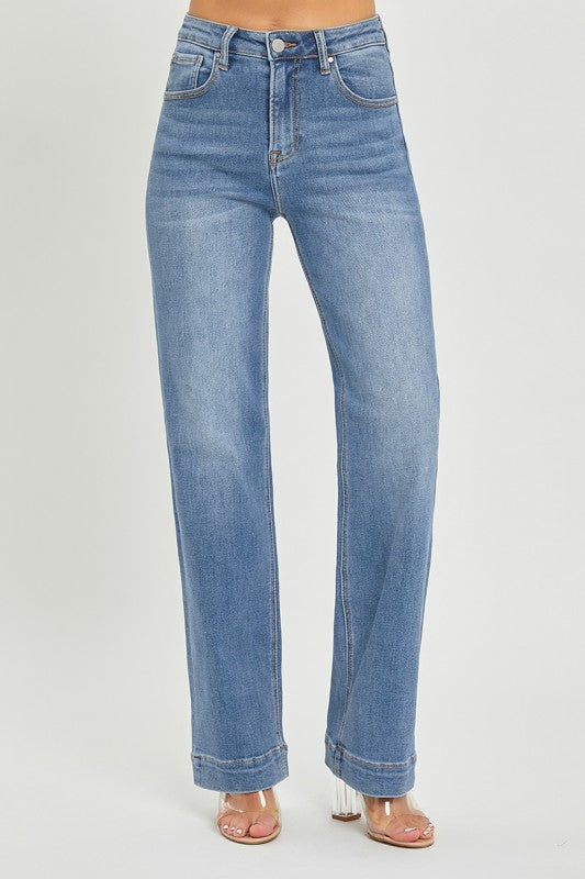High Rise Straight Jeans