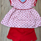 Apple Print Shorts Set