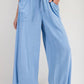 Frayed Cropped Wide Leg Pants