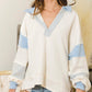 Blue French Terry Top
