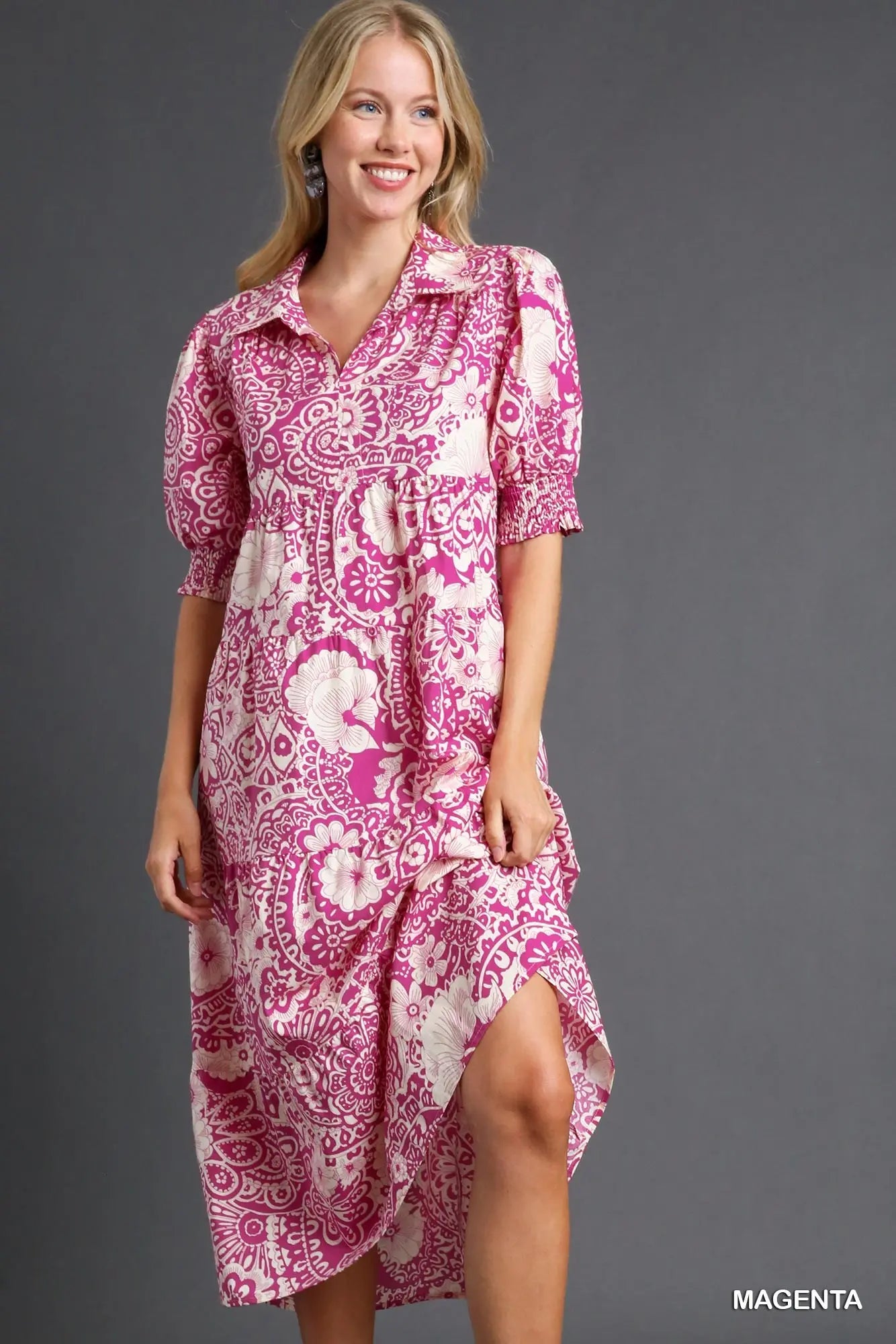Puff Sleeve Design Dress