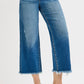 Tummy Control Mid Rise Crop Straight Jeans
