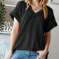 Ribbed V-Neck Top