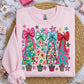 Whimsical Christmas Tree Graphic Tee