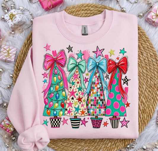 Whimsical Christmas Tree Graphic Tee