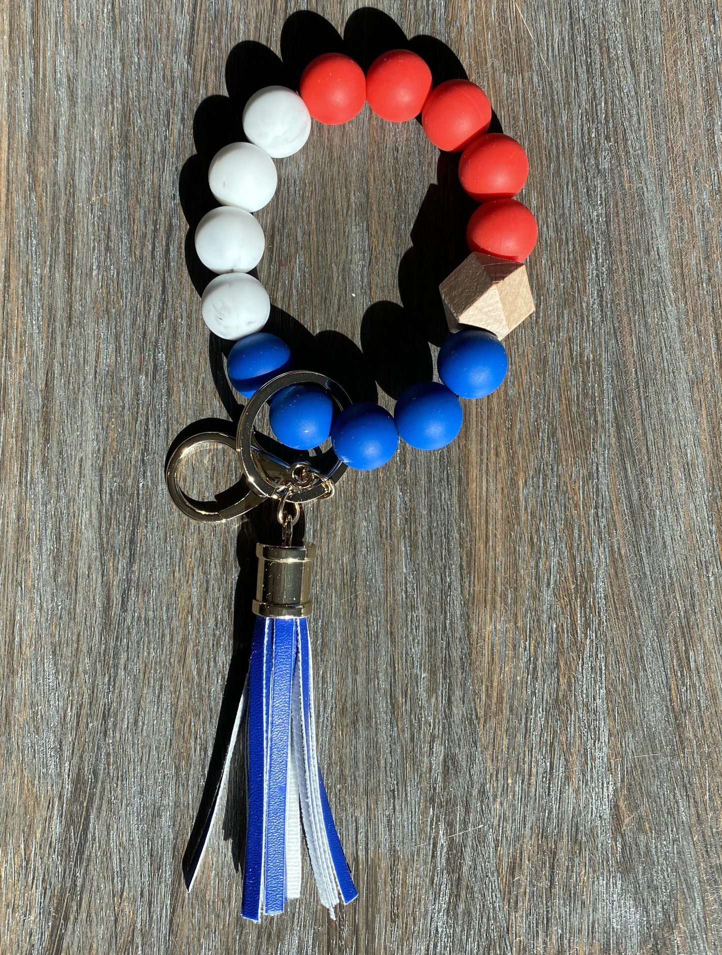 Game Day Wristlet Red Blue White