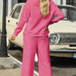 Pink 2pc Quilted Pants and Top Set