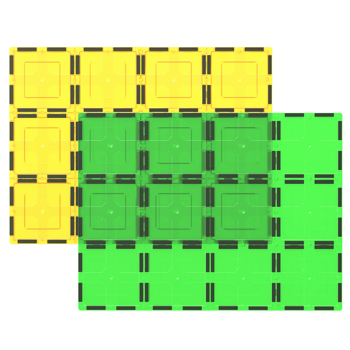 PicassoTiles 2 Piece Large Magnetic Stabilizer Tile Set