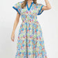 Abstract Dress Midi Dress