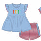 Loop Stitch Crayon Girl Short Set