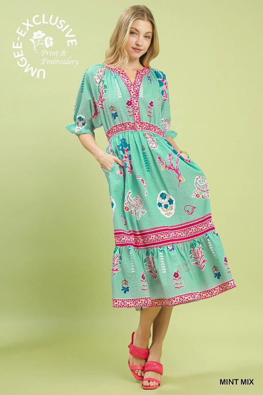 Floral Mint Dress