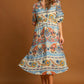 Puff Sleeve Midi Dress