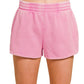 Acid Wash Elastic Shorts