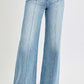 Wide Leg Patch Pocket Jeans