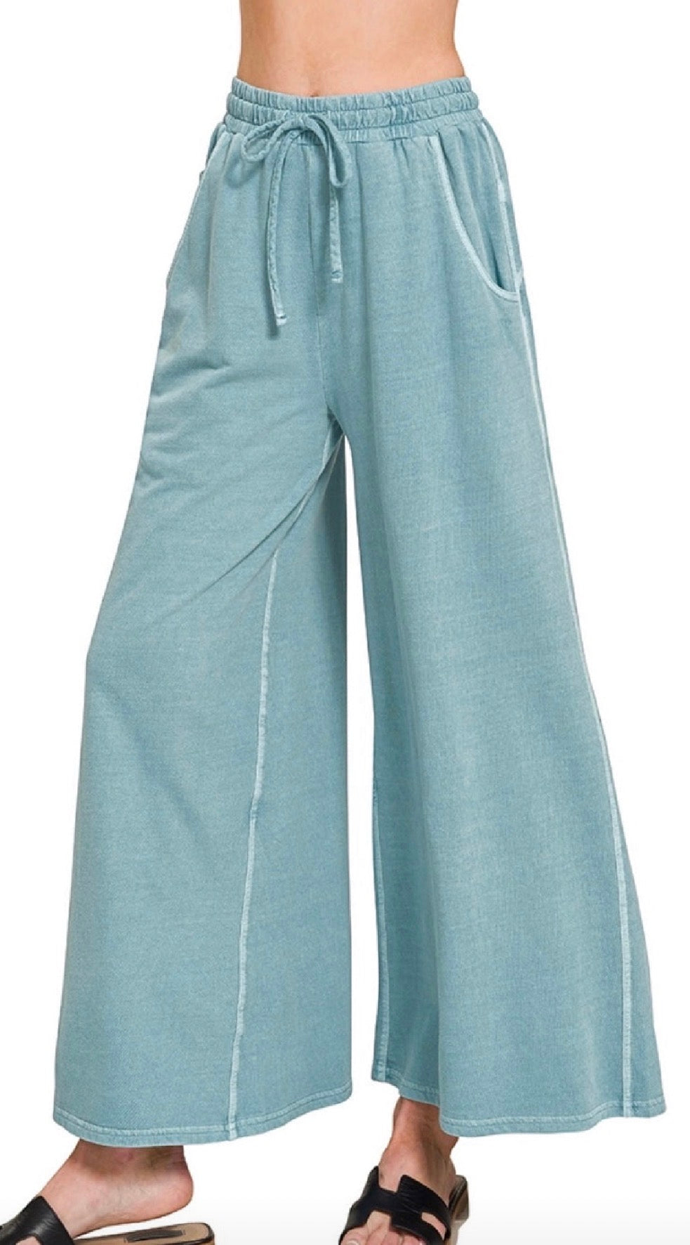 French Terry Washed Pants